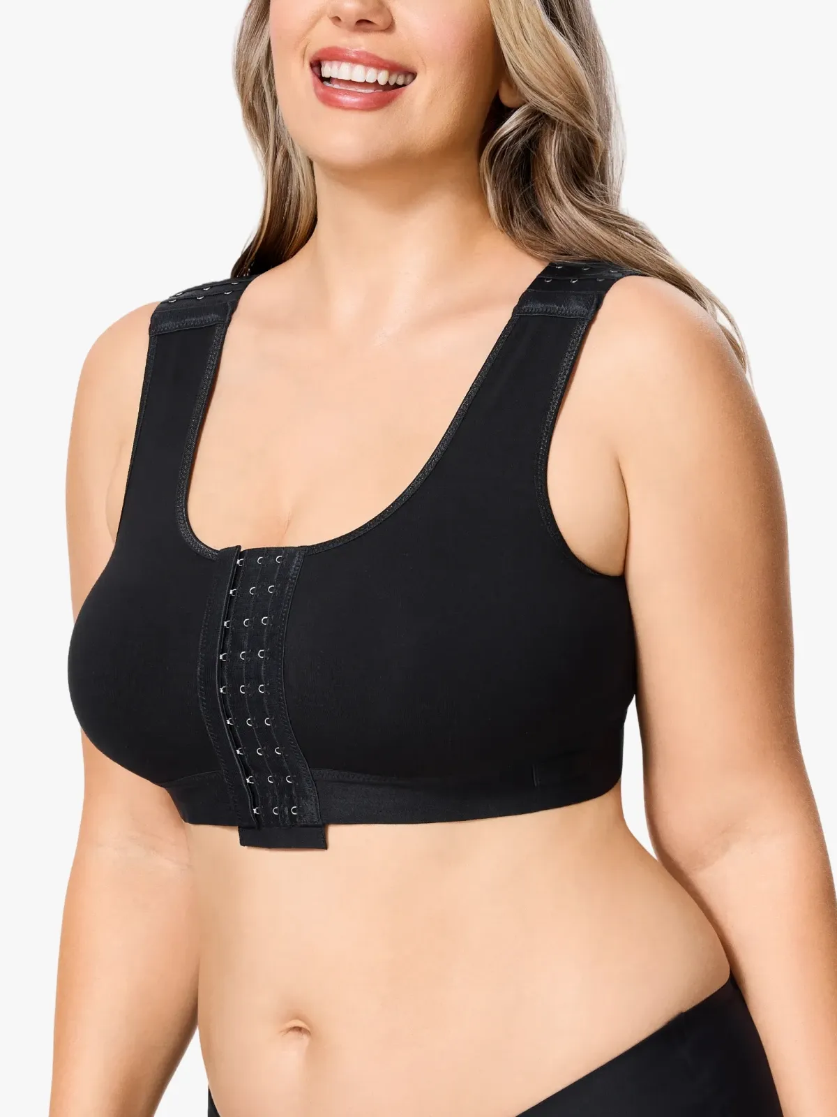 Front Closure Adjustable Mastectomy Bra Comfortable Post-Surgery Bra