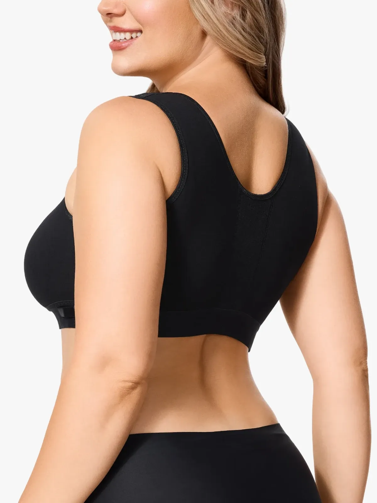 Front Closure Adjustable Mastectomy Bra Comfortable Post-Surgery Bra