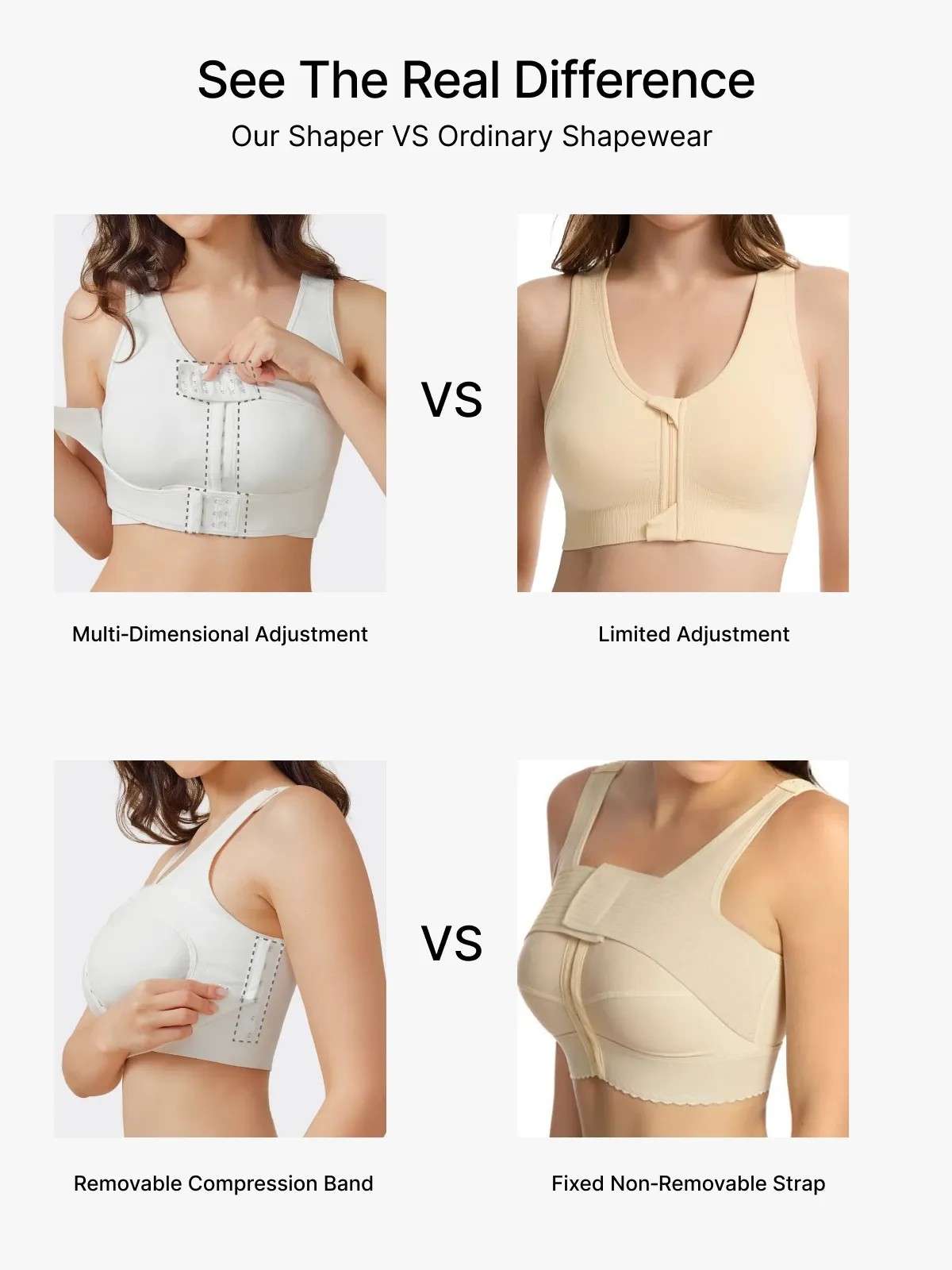 Front‑Closure Wireless Full‑Coverage Mastectomy Post‑Surgery Bra