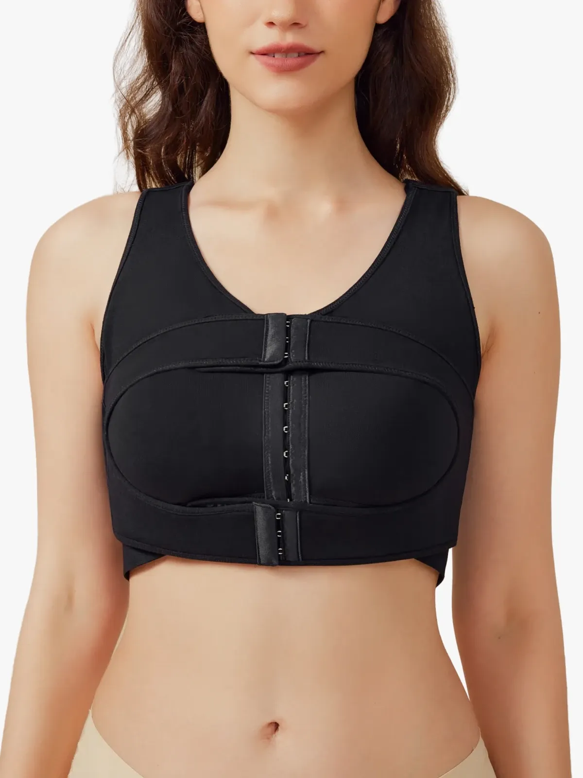 Front‑Closure Wireless Full‑Coverage Mastectomy Post‑Surgery Bra
