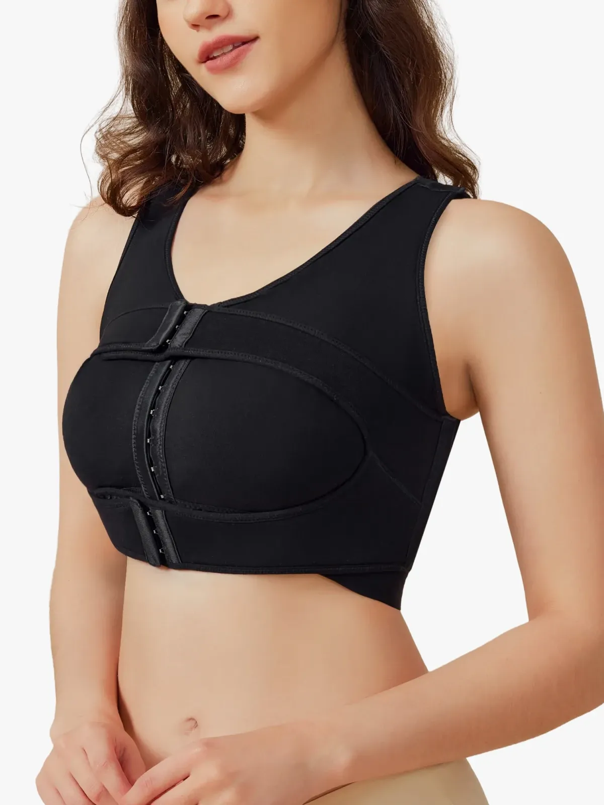 Front‑Closure Wireless Full‑Coverage Mastectomy Post‑Surgery Bra
