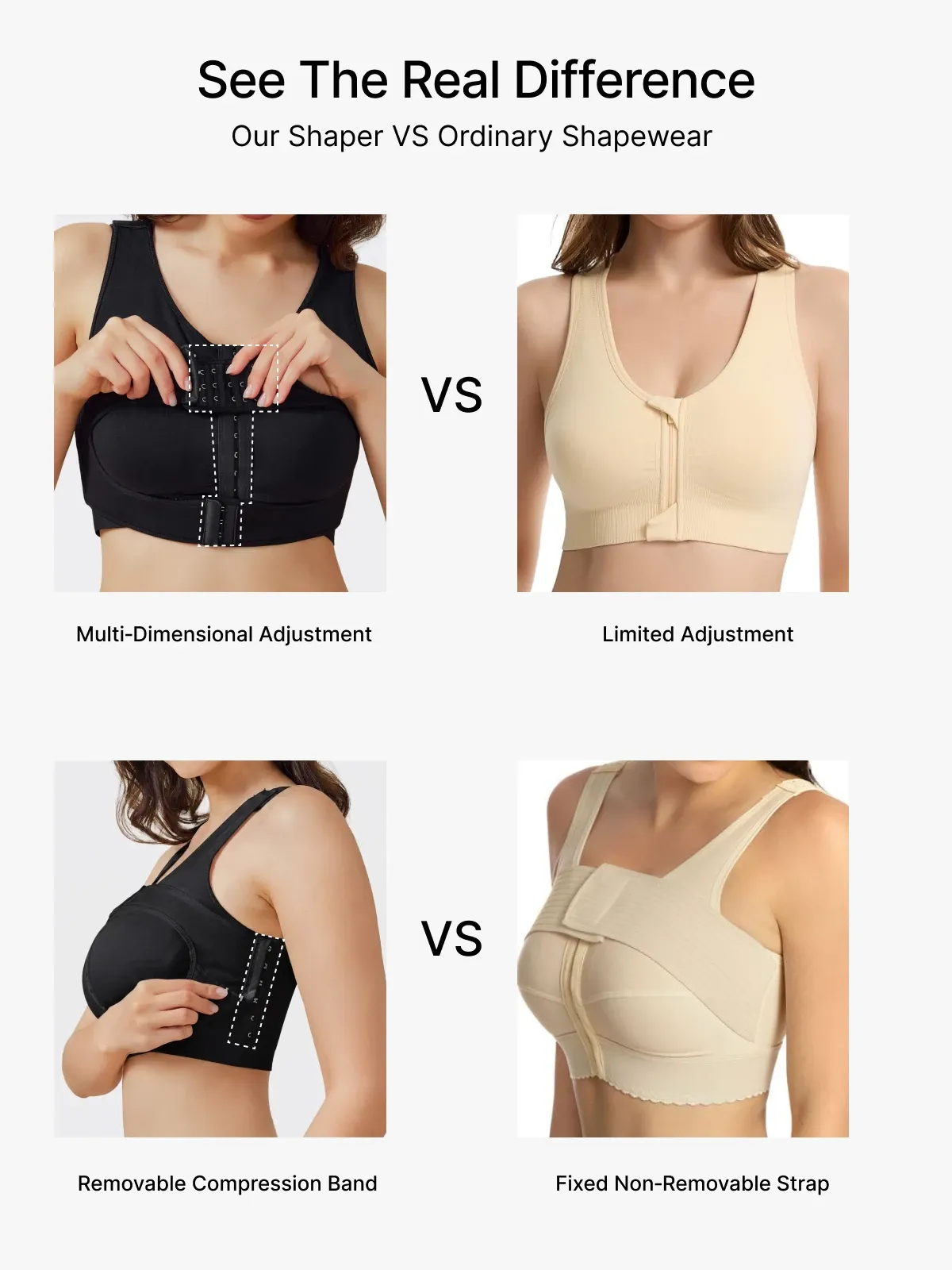 Front‑Closure Wireless Full‑Coverage Mastectomy Post‑Surgery Bra