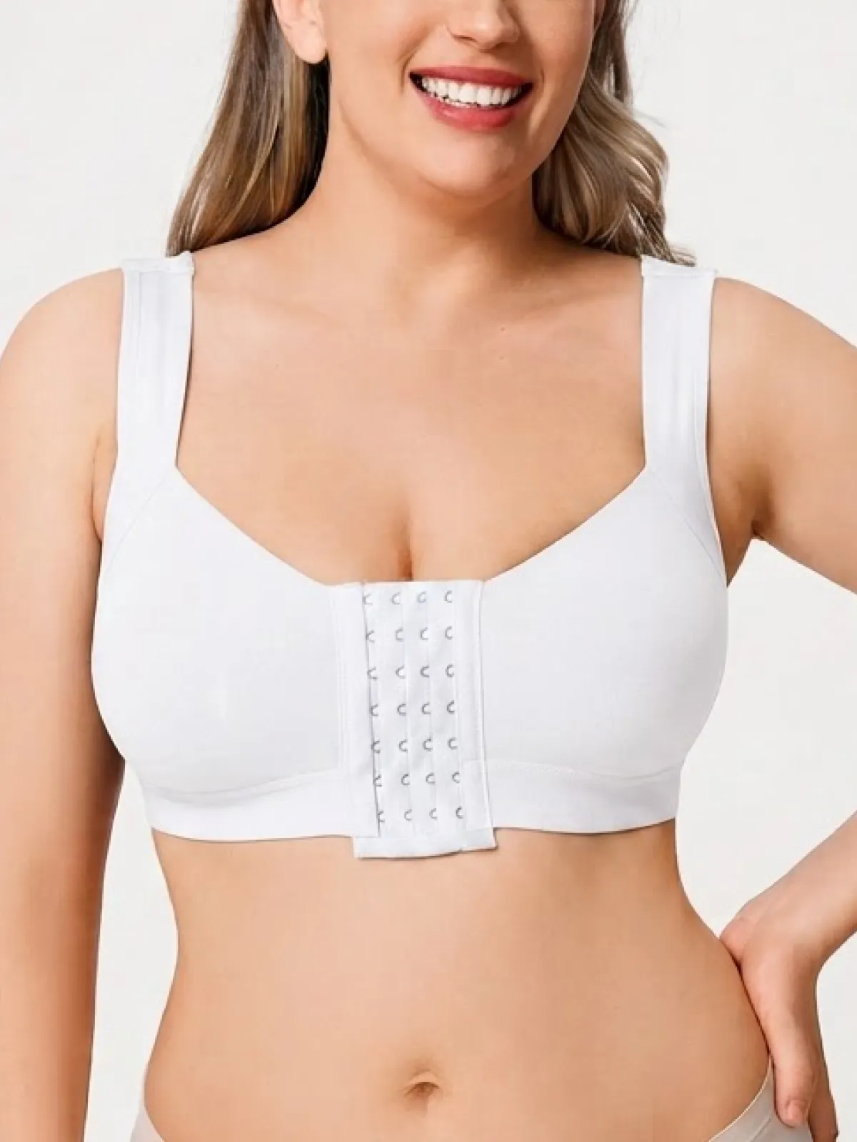 Front Hook Closure Bra for Mastectomy Post-Surgery