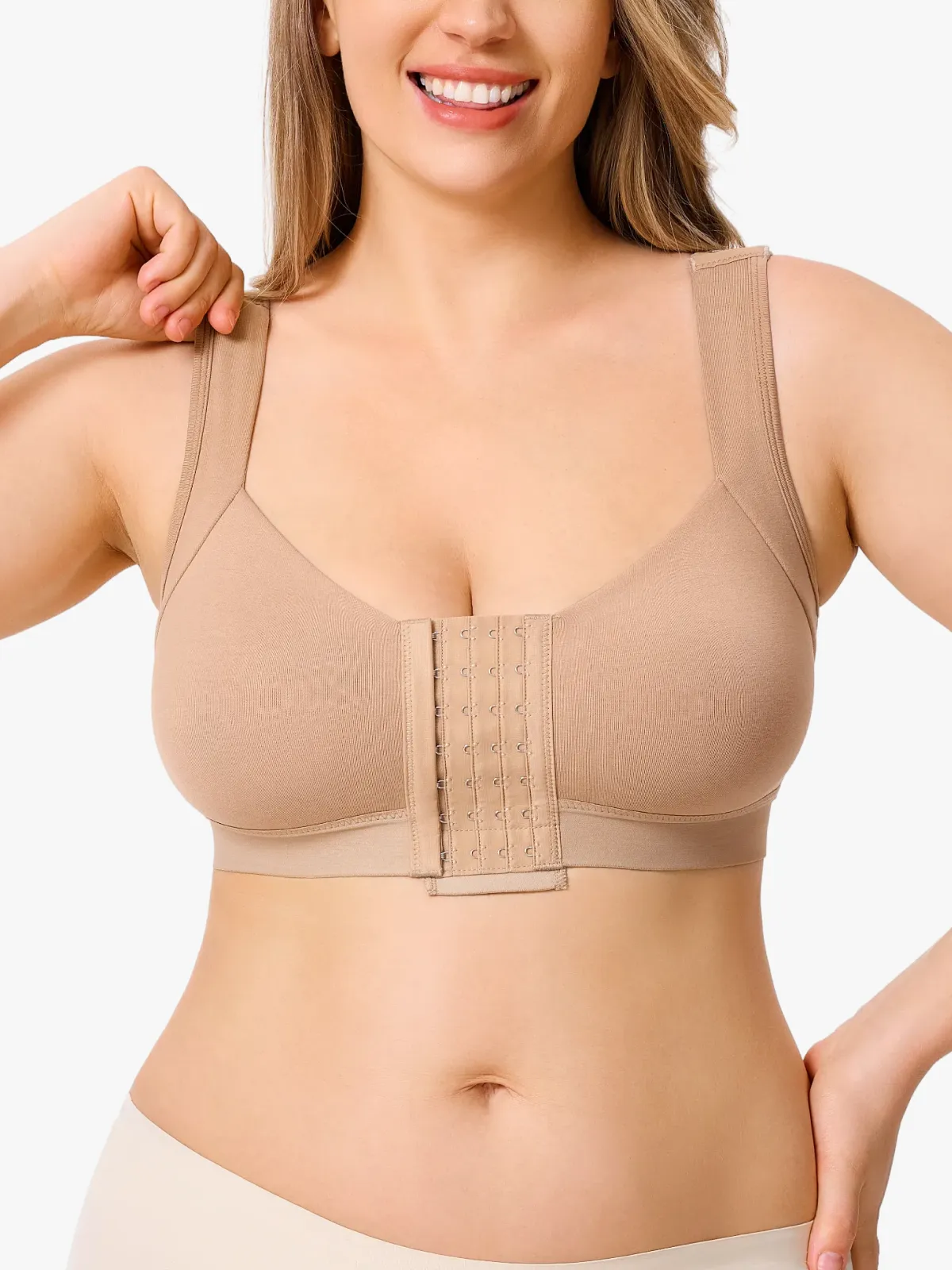 Front Hook Closure Bra for Mastectomy Post-Surgery