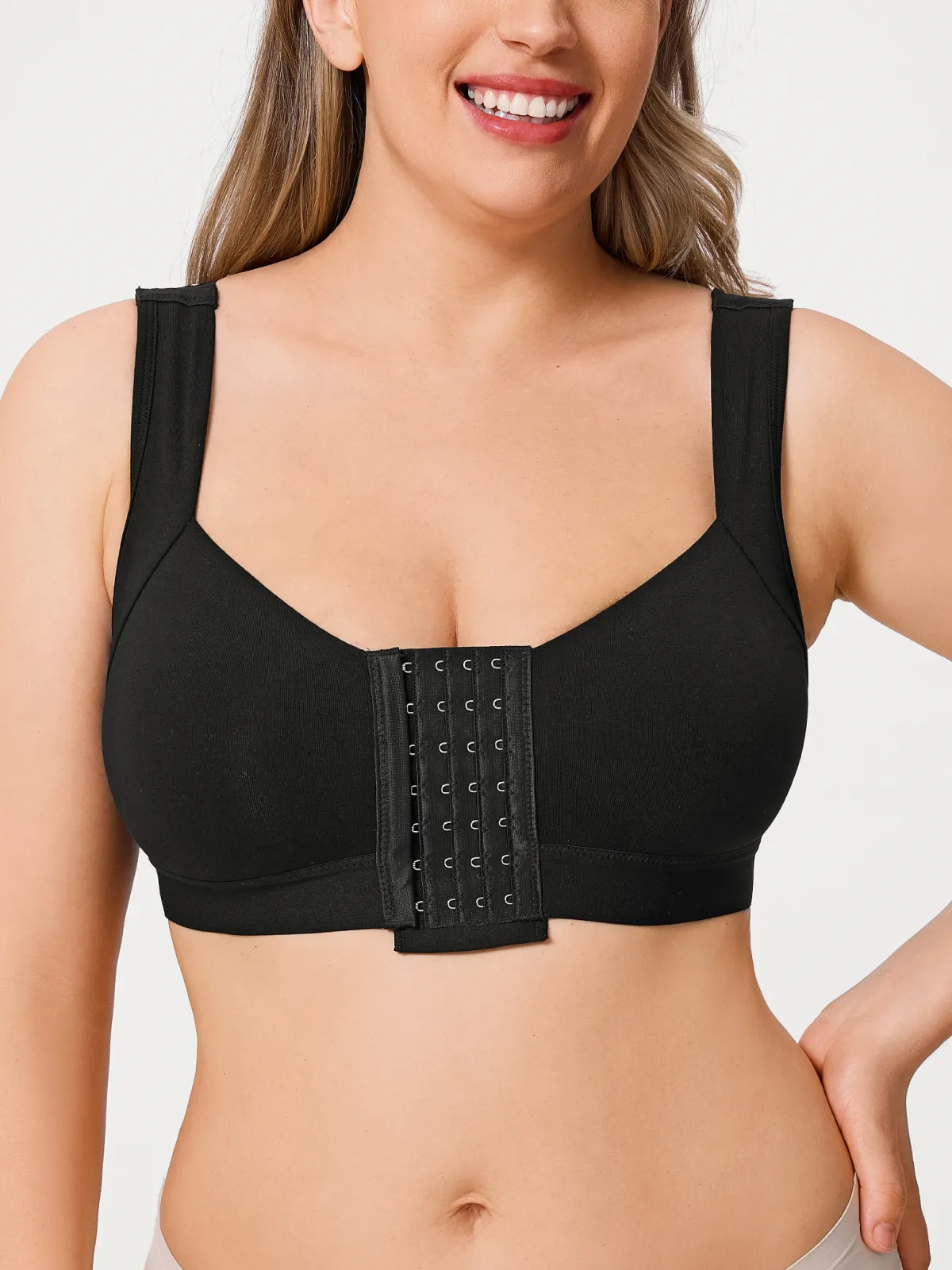 Front Hook Closure Bra for Mastectomy Post-Surgery
