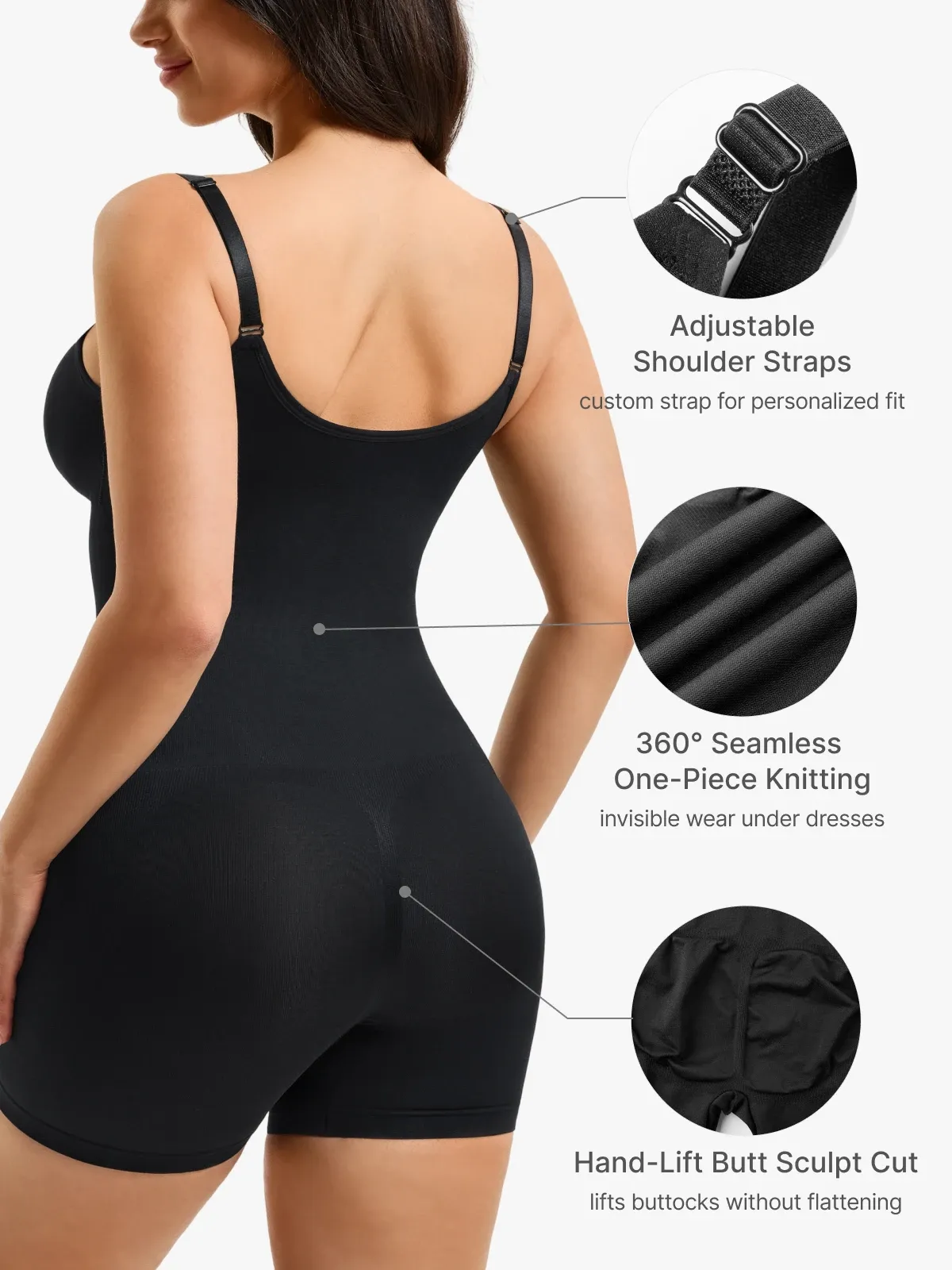 Mesh Double Smoothing Tank Mid-Thigh Bodysuit