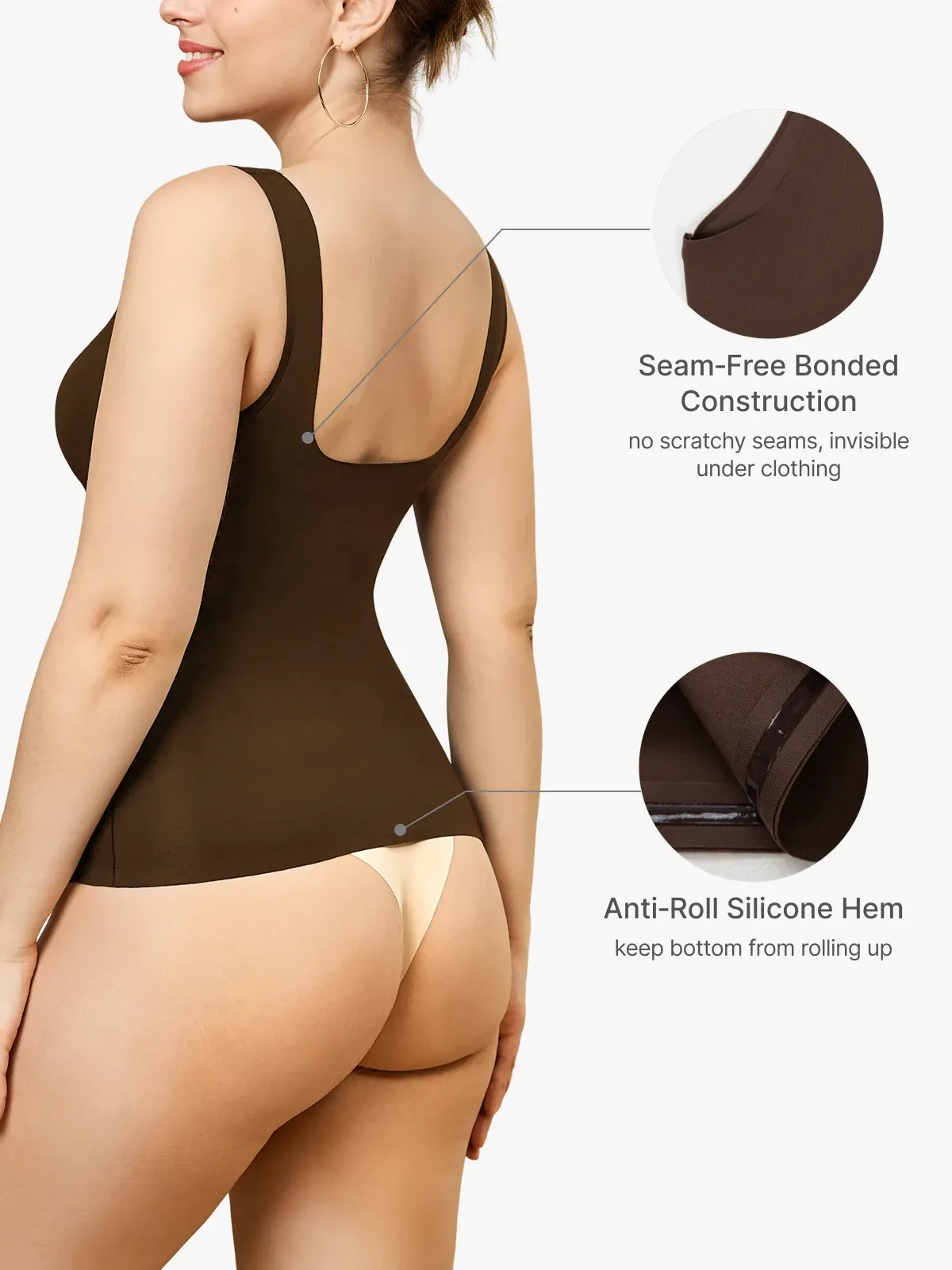 Seamless Tummy Control Smoothing Shaper Tank Top