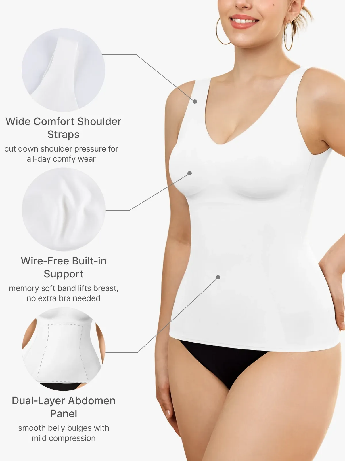 Seamless Tummy Control Smoothing Shaper Tank Top