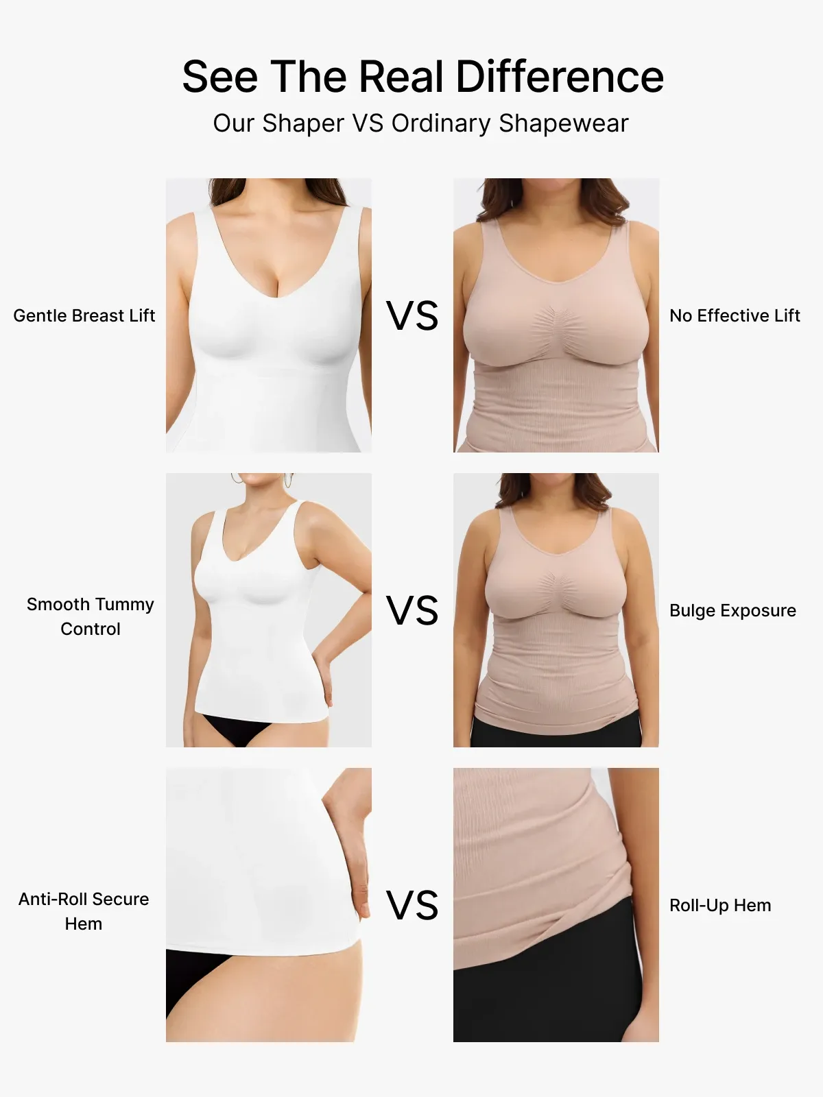 Seamless Tummy Control Smoothing Shaper Tank Top