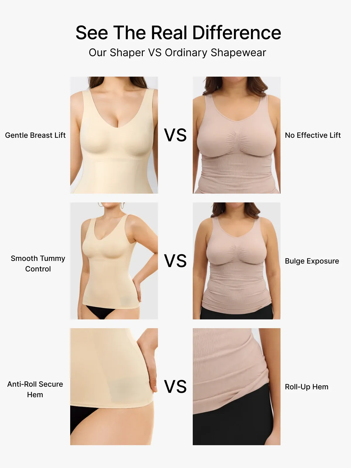 Seamless Tummy Control Smoothing Shaper Tank Top