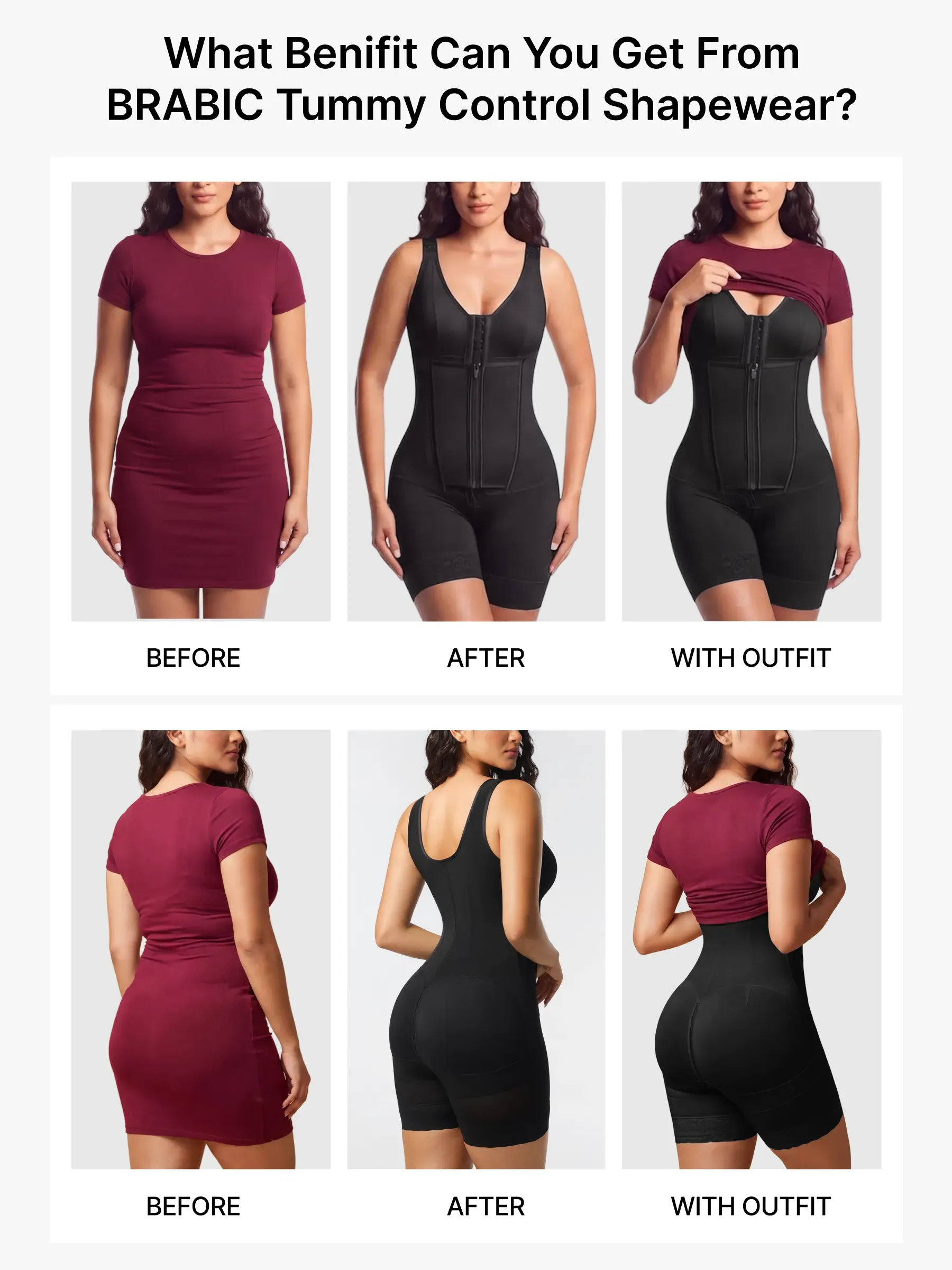 Firm Tummy Control Mid-Thigh Bodysuit