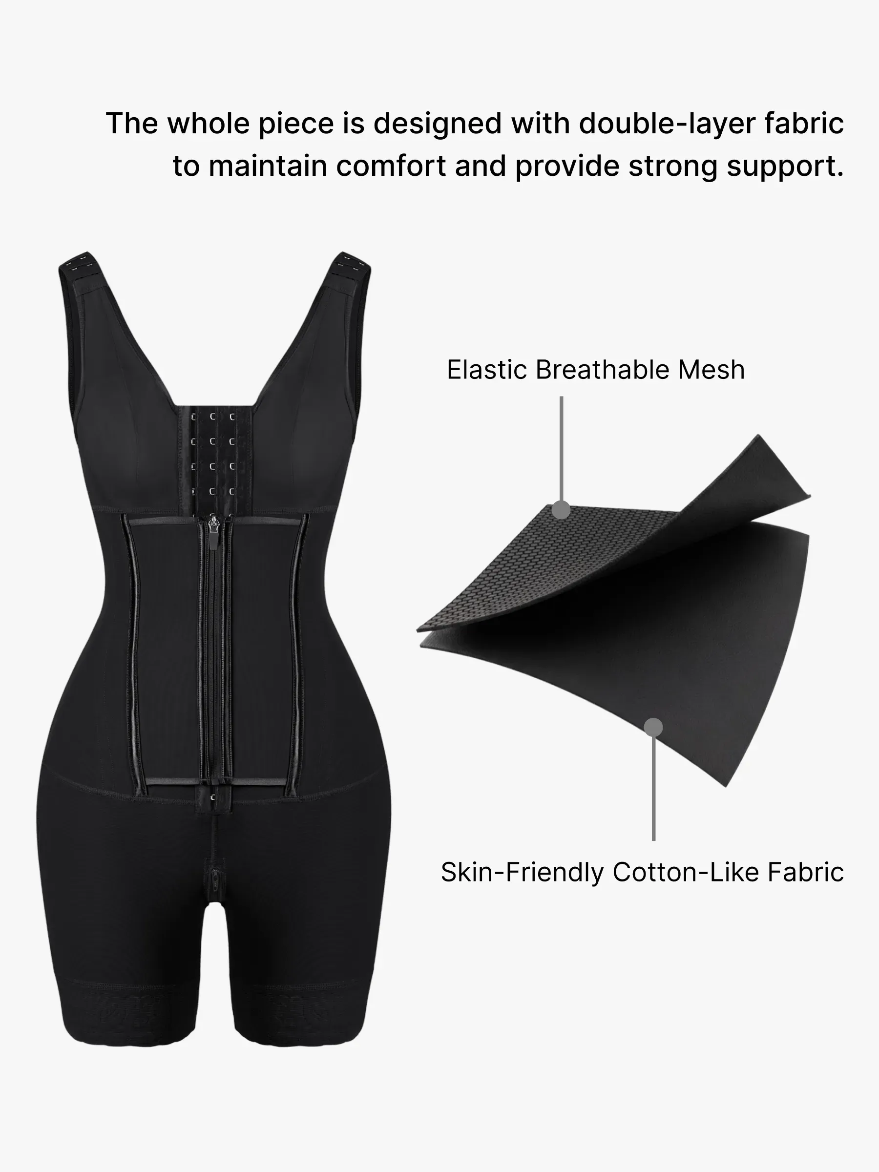Firm Tummy Control Mid-Thigh Bodysuit