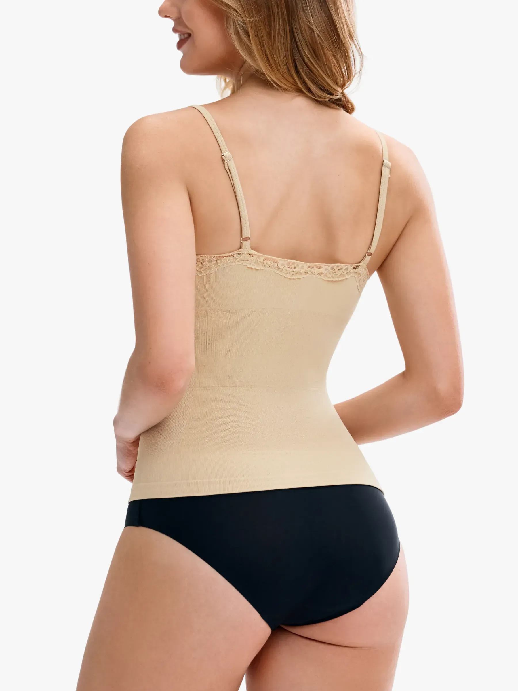 Lace Trimmed Tummy Control Cami 