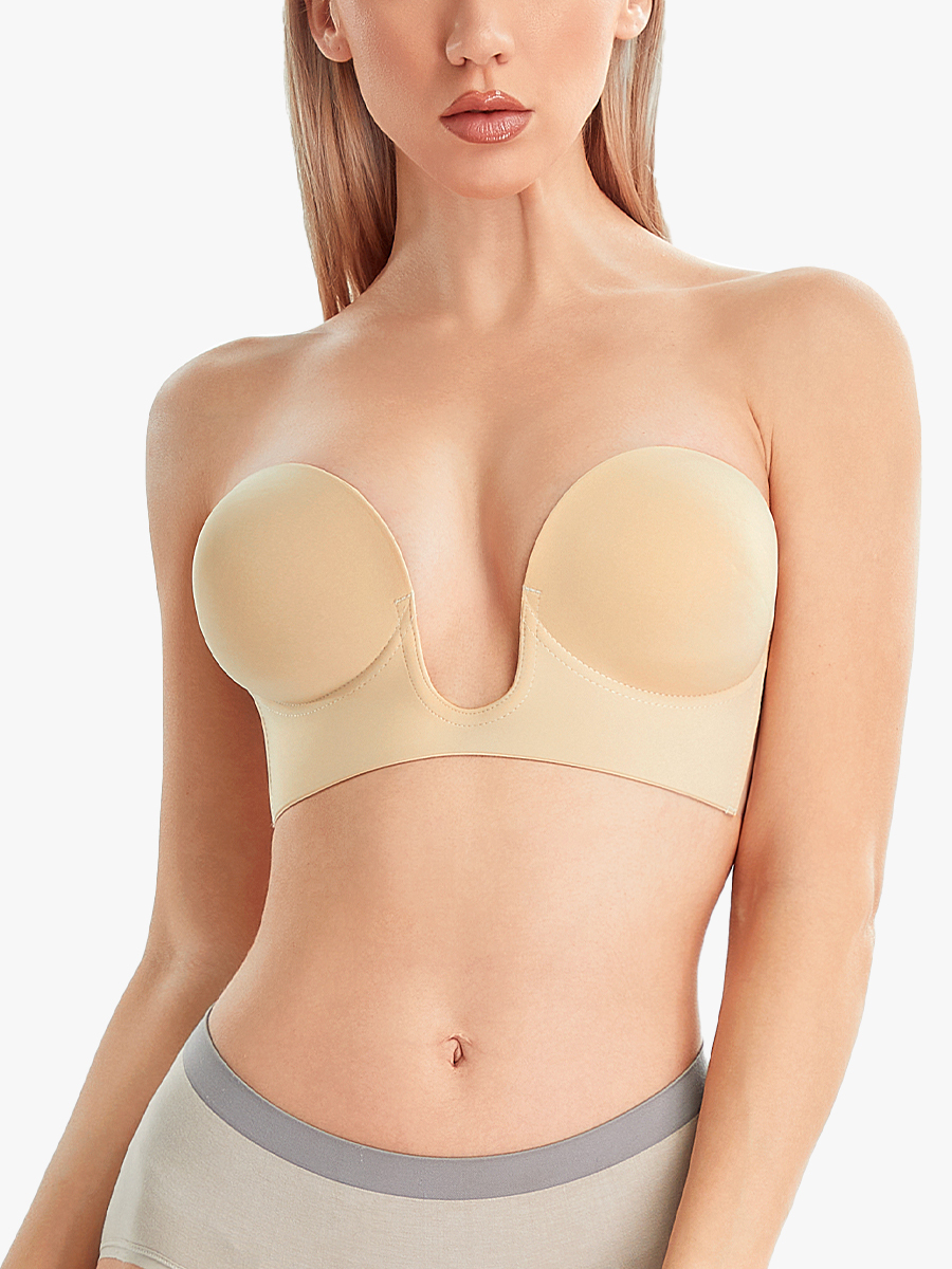 Push Up Strapless Sticky Adhesive Invisible Backless Bras-Brabic
