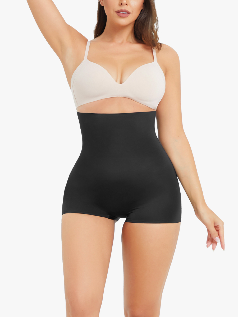 High Waisted Body Shaper Compression Shorts Seamless Shorts-Brabic