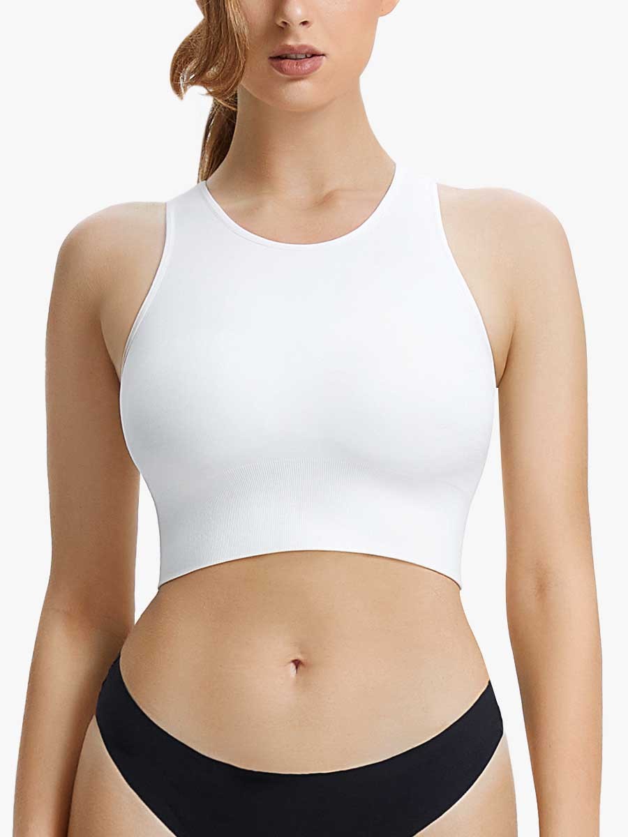 Ribbed Comfort Cropped Tank -Brabic