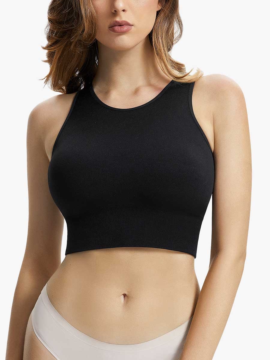 Ribbed Comfort Cropped Tank -Brabic