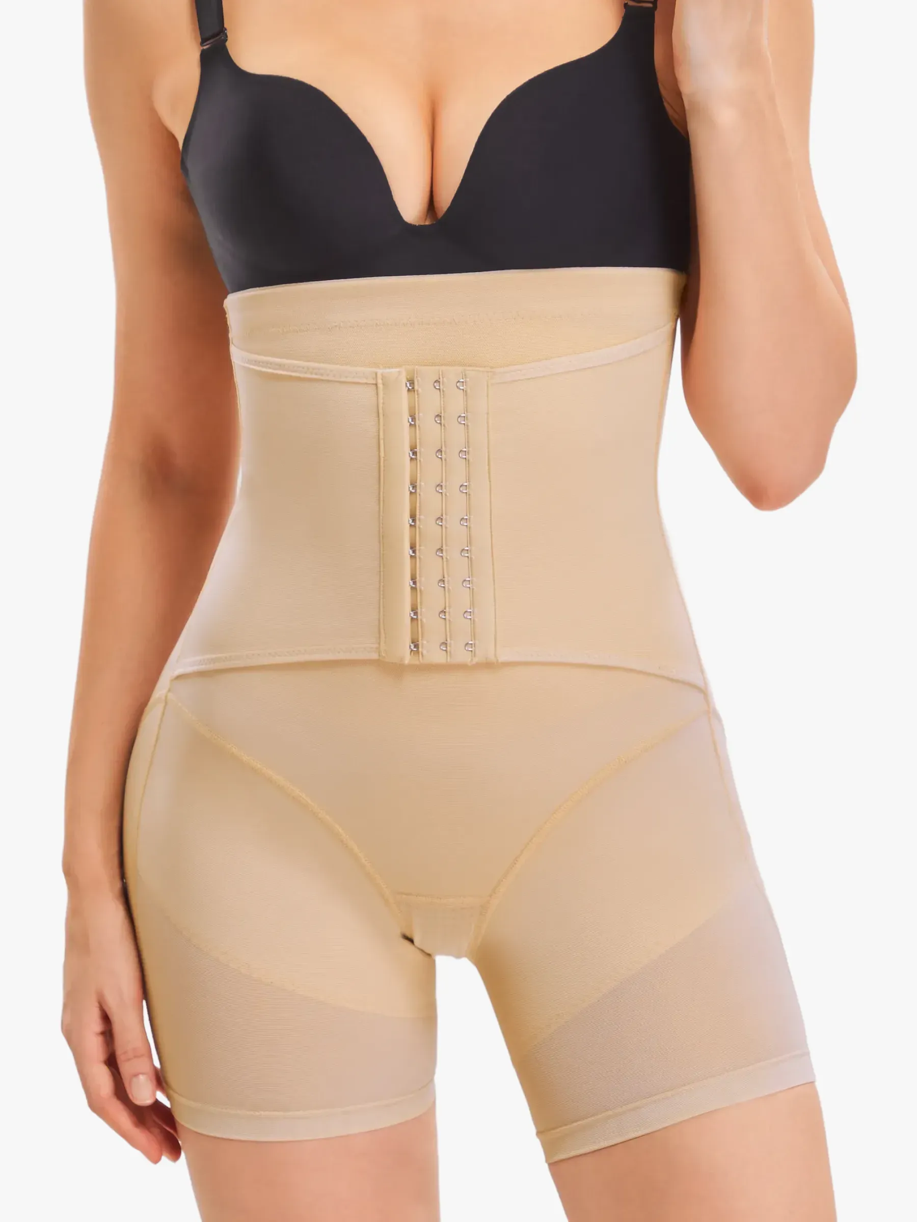 Mesh High-Waist Tummy Control Butt Lifting Shorts