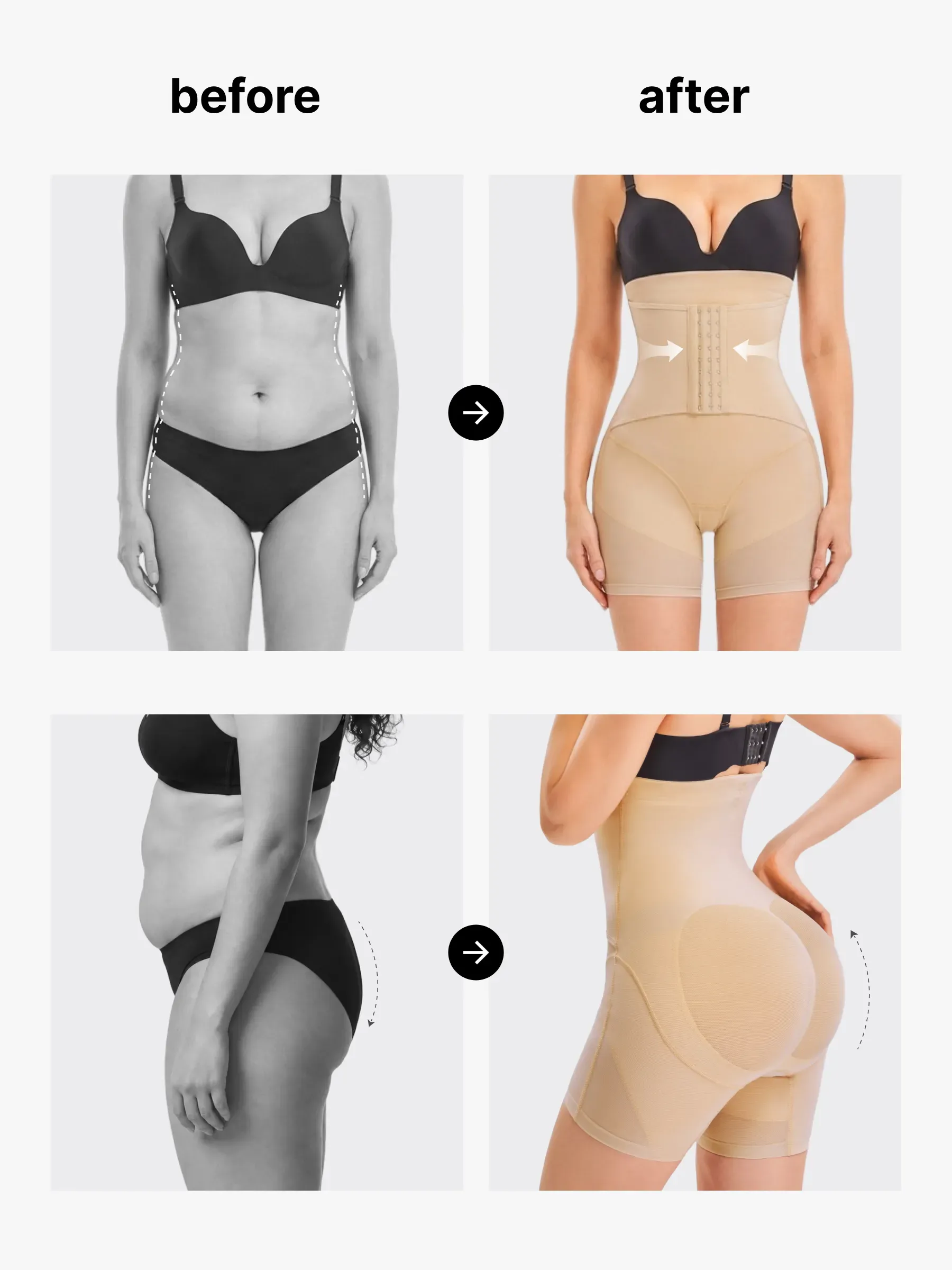 Mesh High-Waist Tummy Control Butt Lifting Shorts