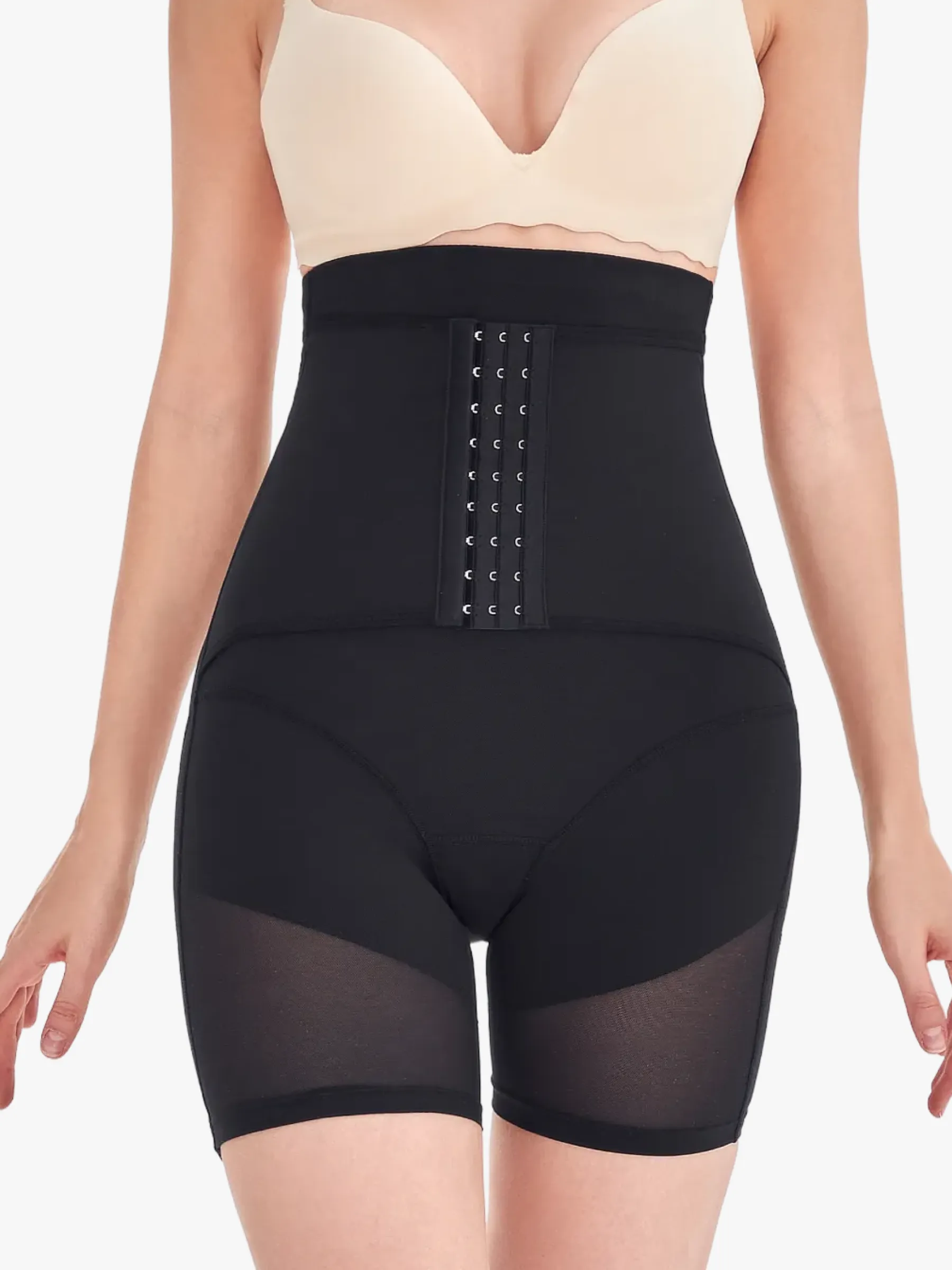 Mesh High-Waist Tummy Control Butt Lifting Shorts