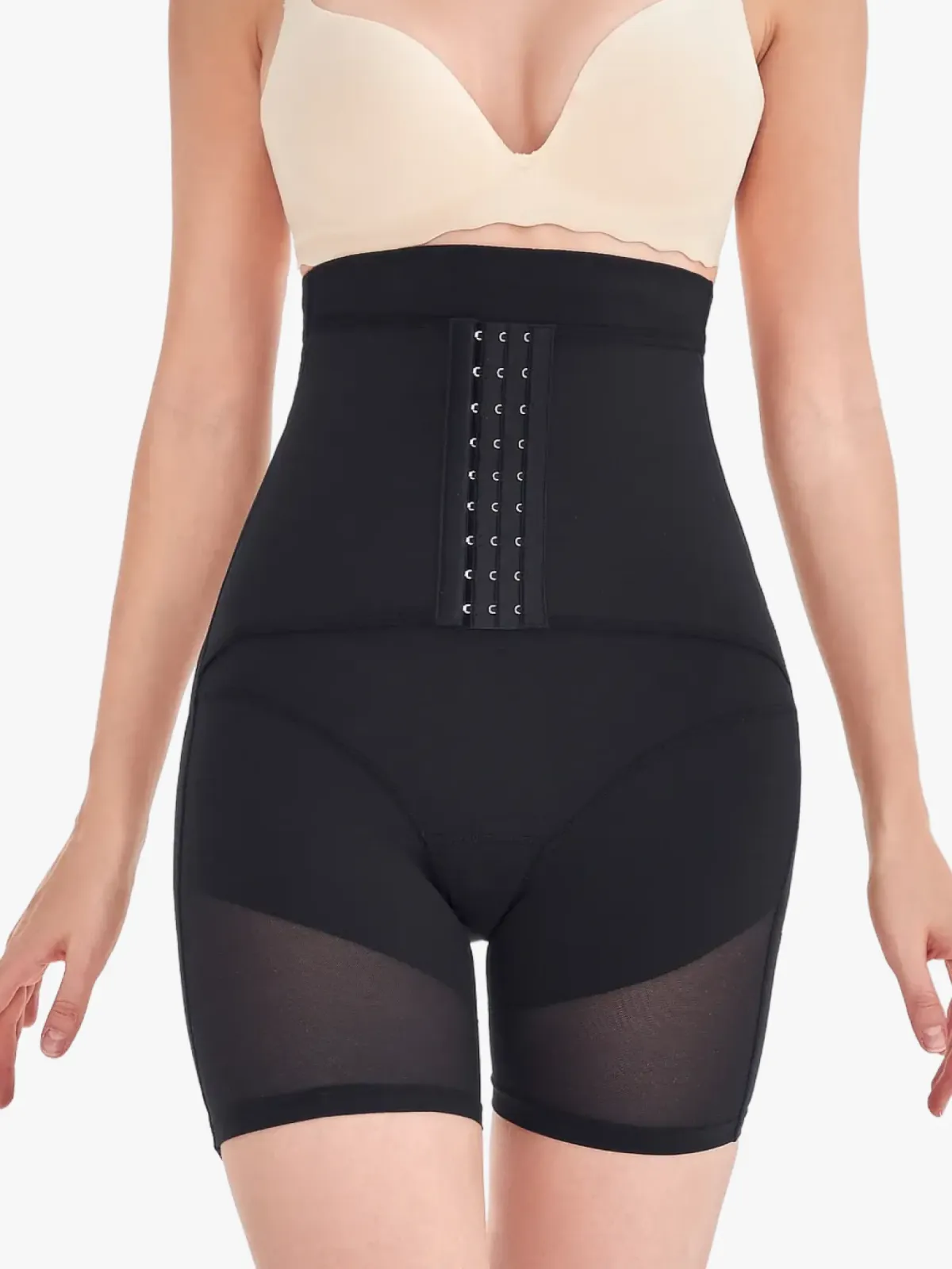 Mesh High-Waist Tummy Control Butt Lifting Shorts