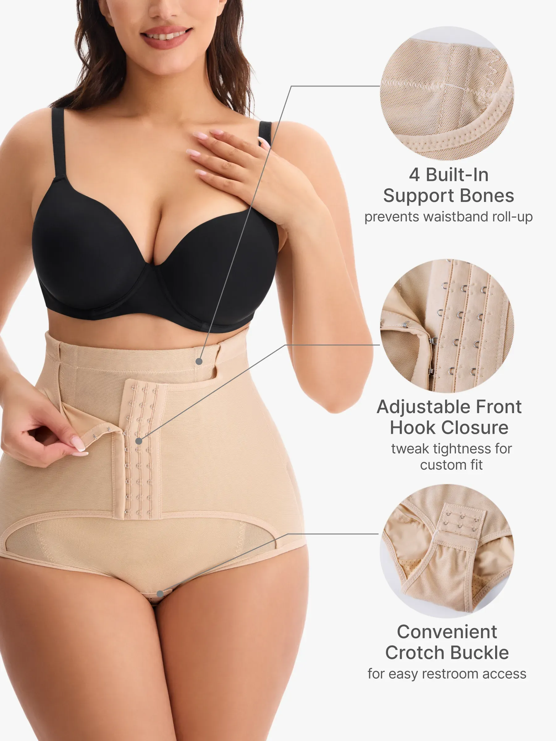 Mesh High-Waist Tummy Control Panty