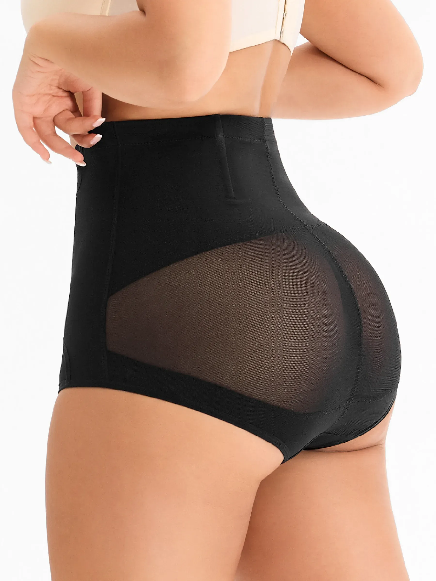 Mesh High-Waist Tummy Control Panty