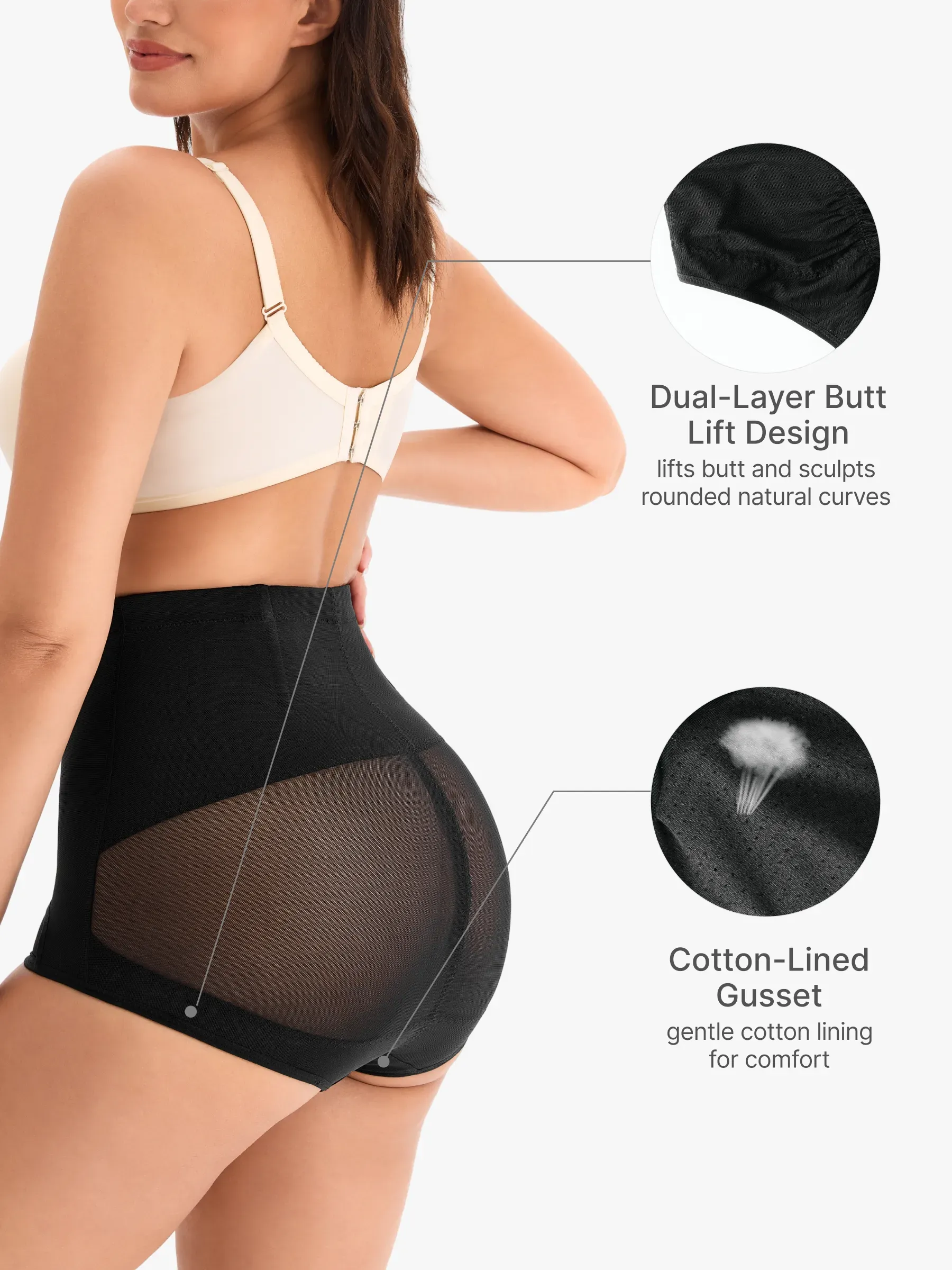 Mesh High-Waist Tummy Control Panty