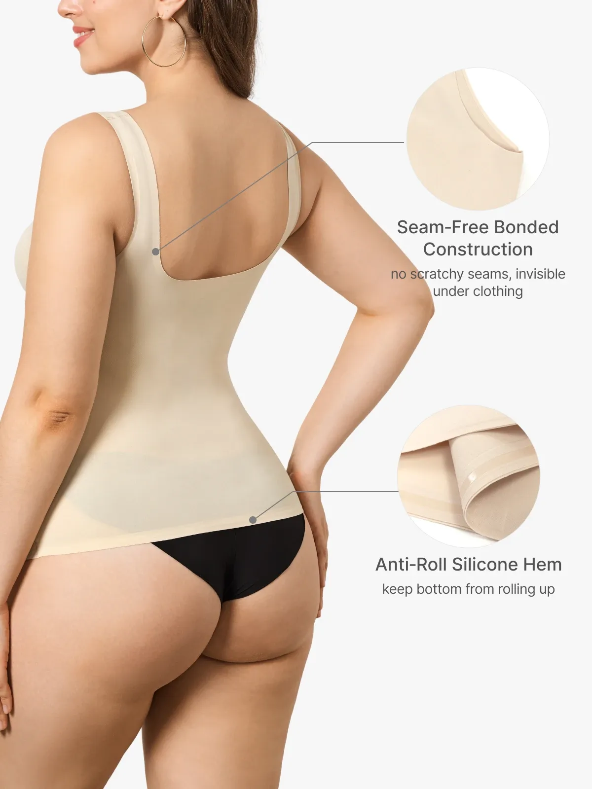 Seamless Tummy Control Smoothing Shaper Tank Top