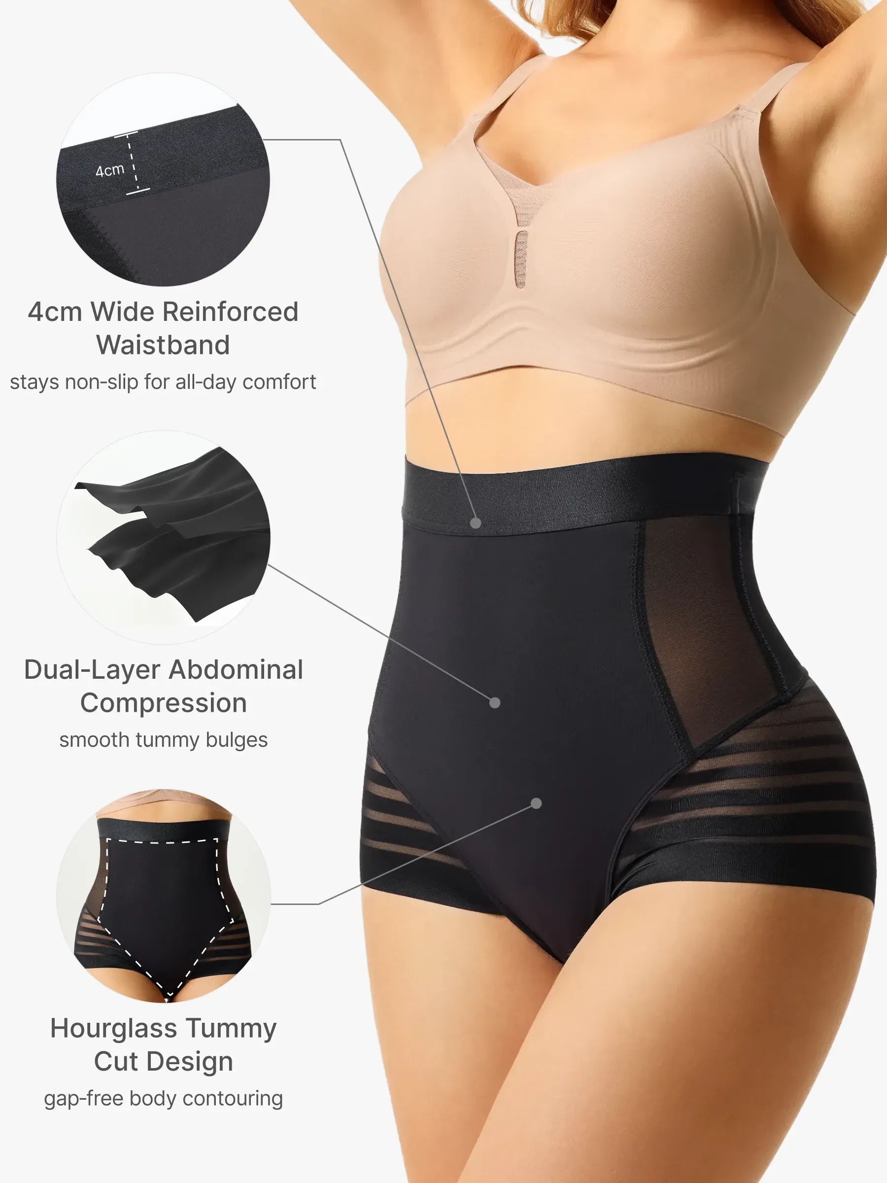 Sheer Mesh Tummy Control Panty