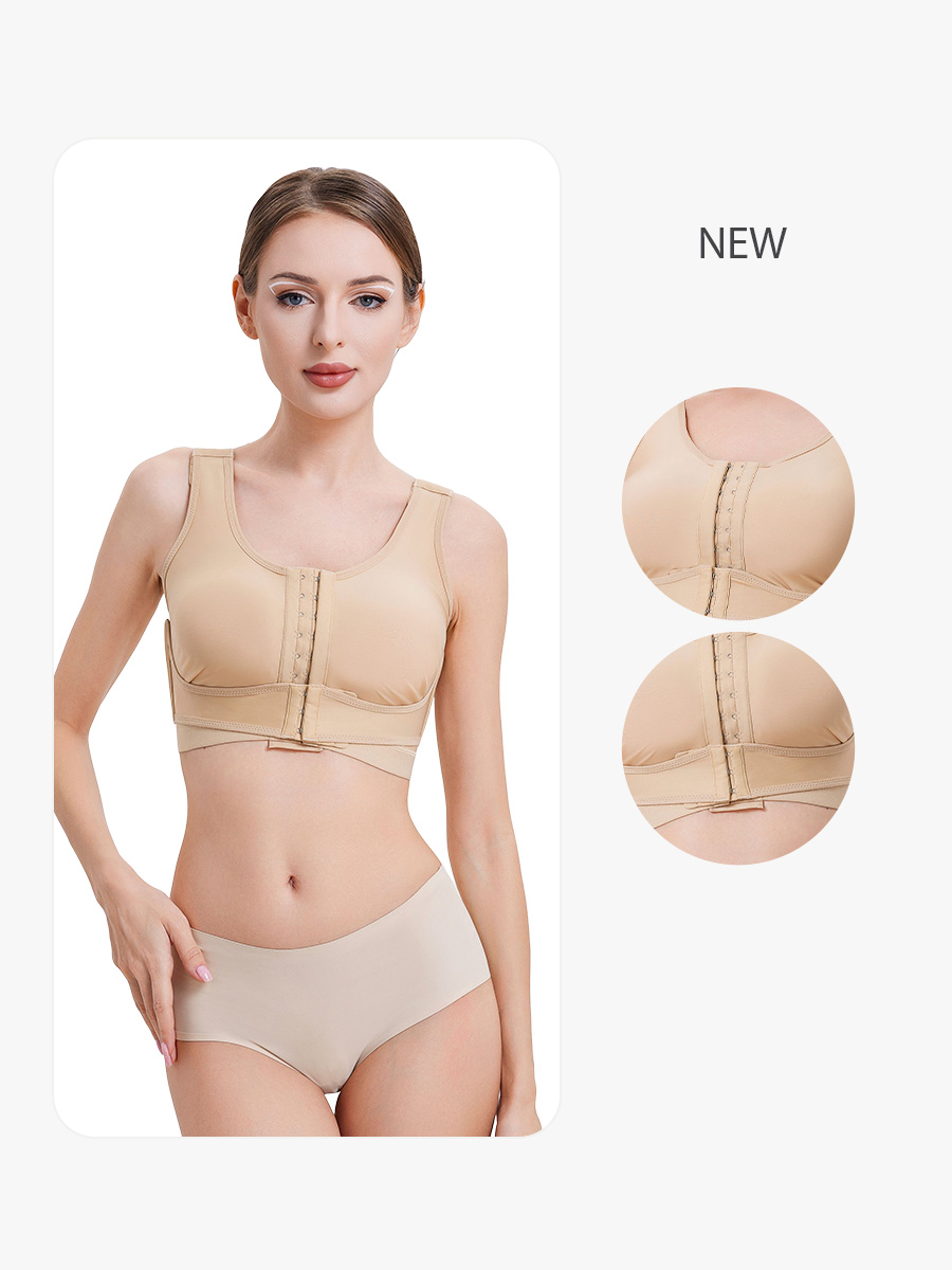 BRABIC Front Closure Post Surgery Compression Wireless Everyday Bras f – Brabic