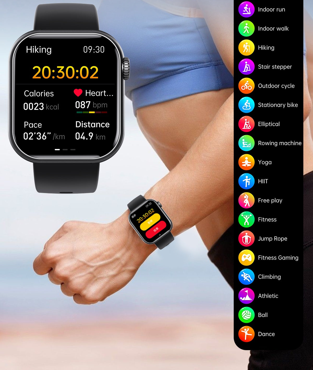 Bearscome BCF57 Blood Sugar Blood Pressure Heart Rate Blood oxygen Sleep Monitoring Waterproof Smartwatch 54 F57 09 7431fcaf 755a 4a10 bb86 f30ecbfc61ff