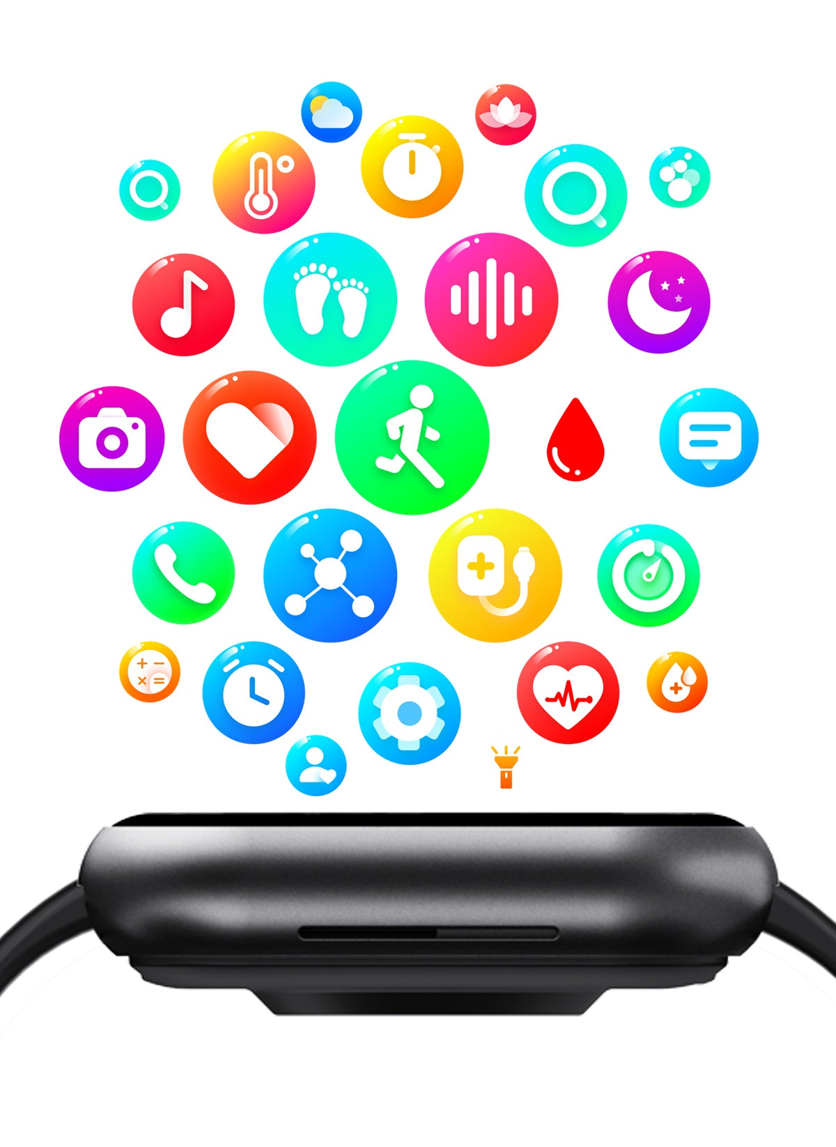 Bearscome BCF57 Blood Sugar Blood Pressure Heart Rate Blood oxygen Sleep Monitoring Waterproof Smartwatch 65 F57 22 fb720e18 a283 4edf a050 2fea35914ba0