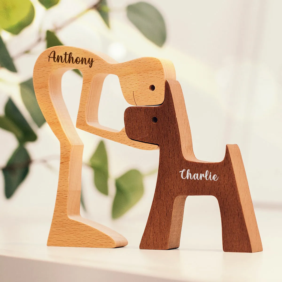 Personalized Custom Wooden Pet Carvings - The Love Between You And Your Fur-Friend