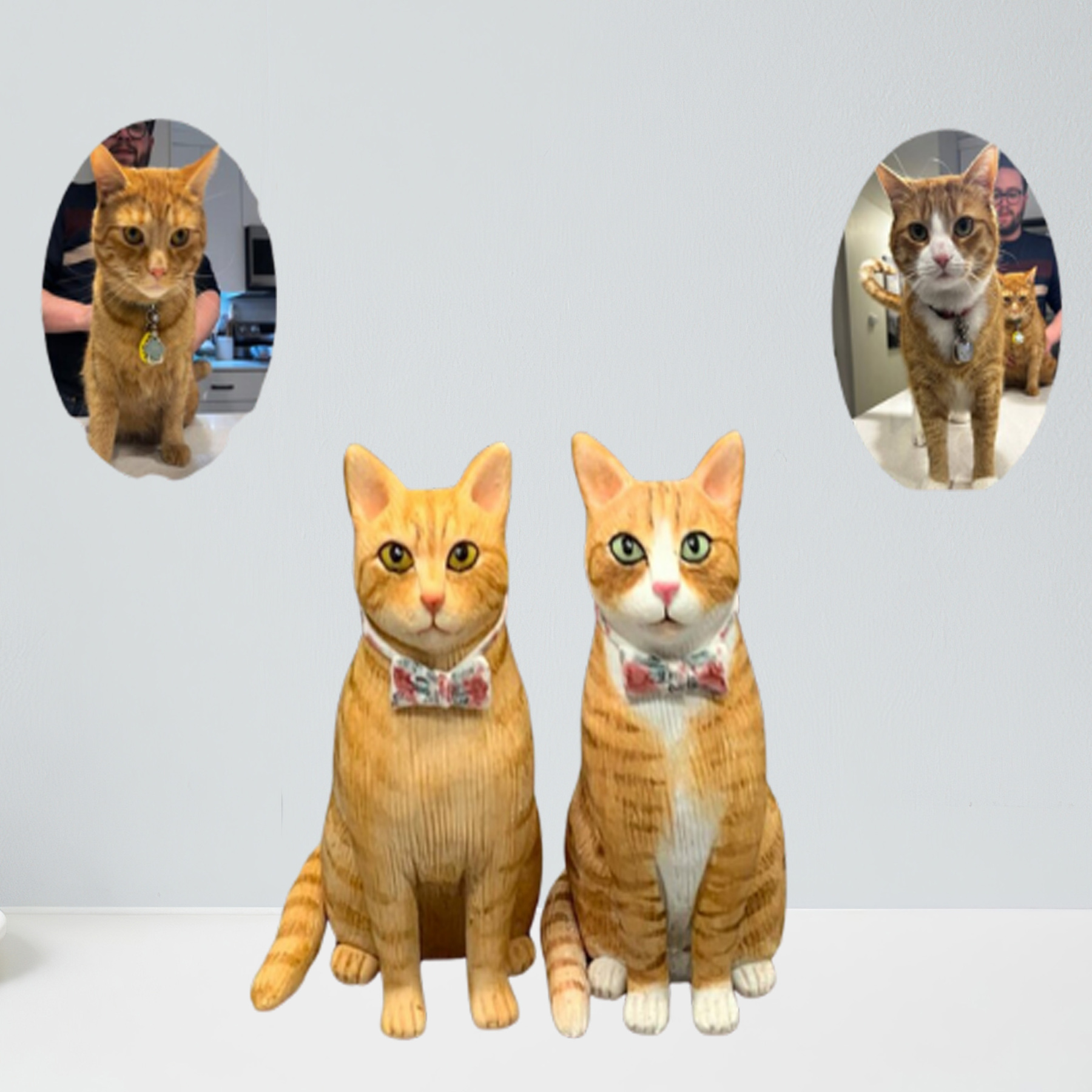 Custom Cat Bobblehead  statue  Pet Bobblehead Cat Memorial Statue. custom gift for cat