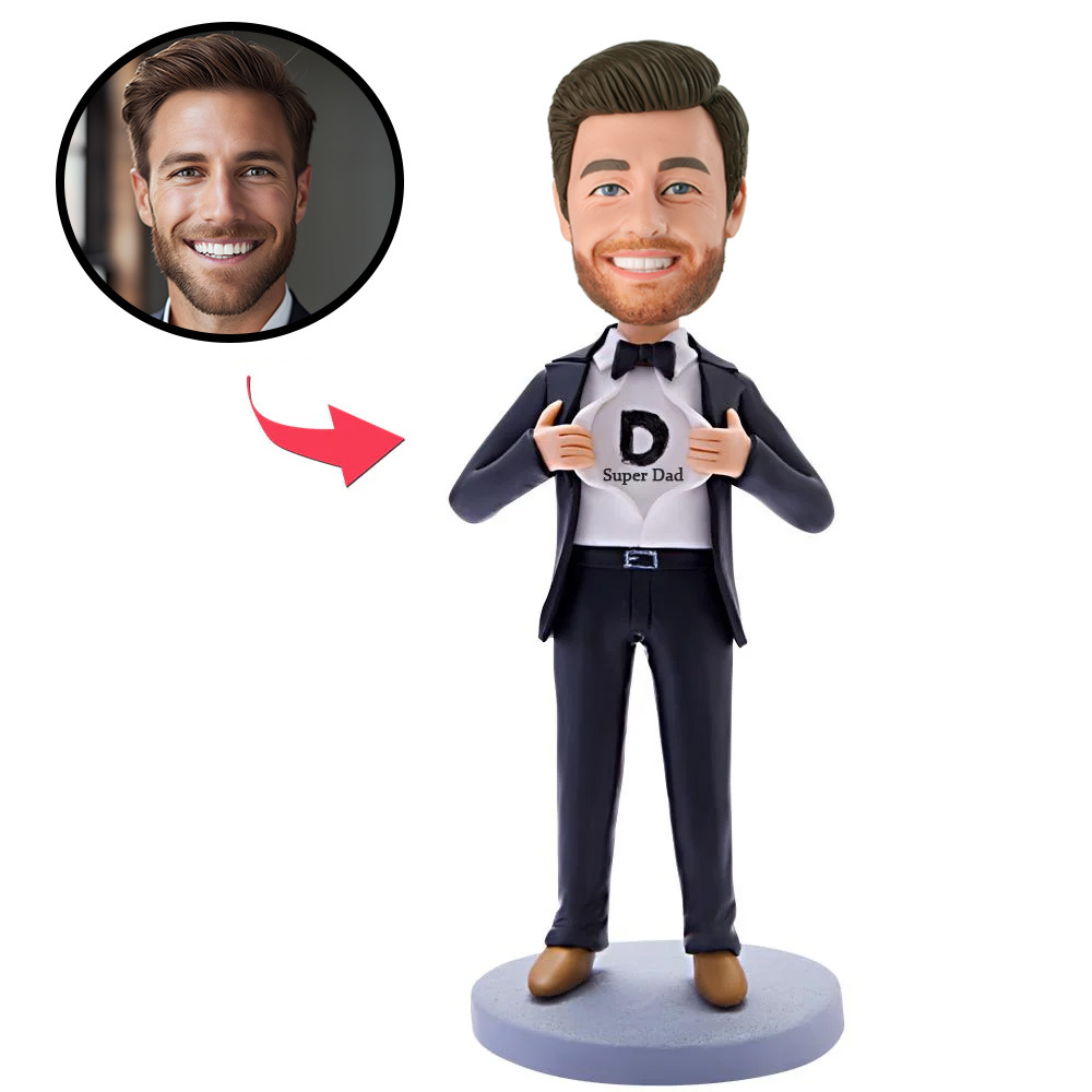Custom Bobblehead Super Dad Super Business Man