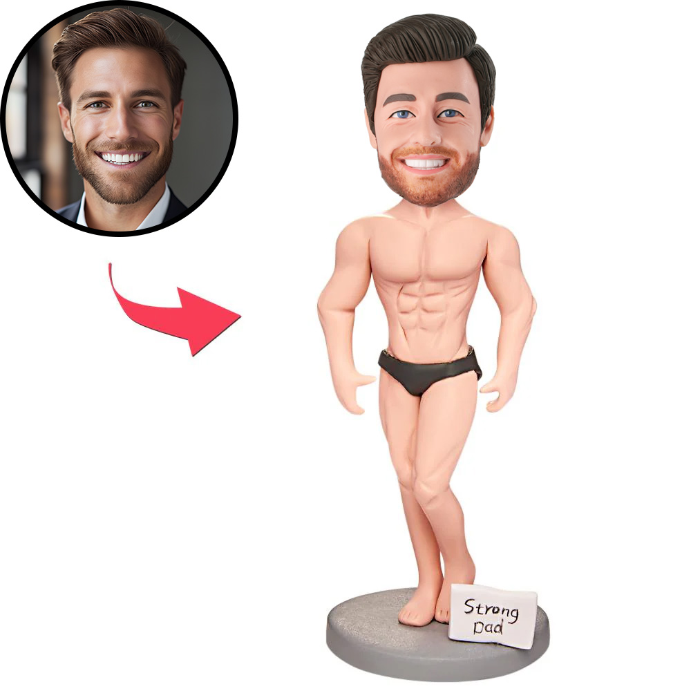Personalized Muscle Daddy Custom Bobblehead
