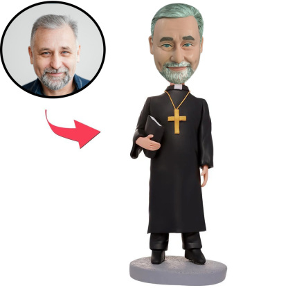 Priest Custom Bobbleheads With Engraved Text