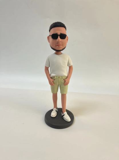 Fully Customizable 1 person Custom Bobbleheads With Engraved Text