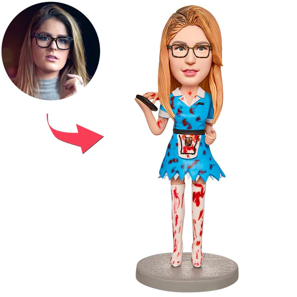 [Copy]Halloween Horror Puppet Custom Bobblehead with Engraved Text