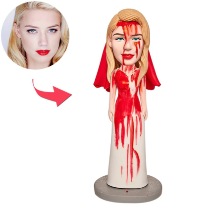 Halloween Gift Bloodstained Garment Bride Custom Bobblehead