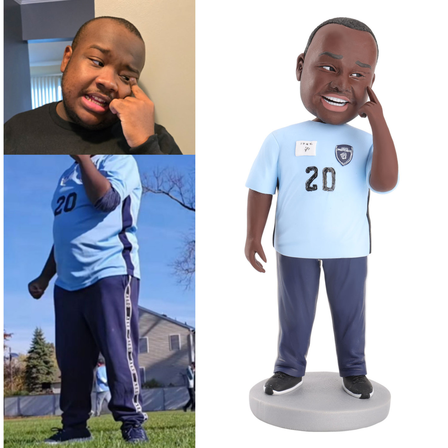 100% Handmade Custom Irisa and King Darius Bobblehead  darius bobbleheads Poke eyes with Engraved Text