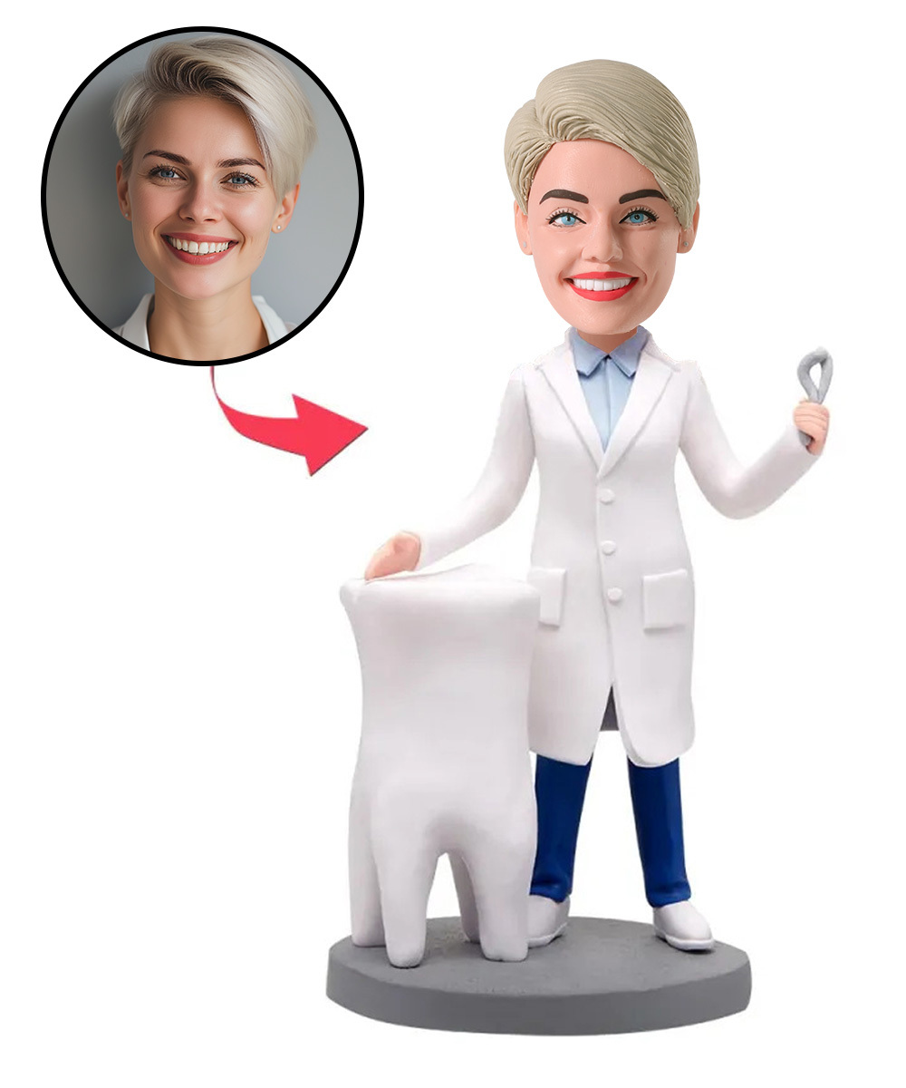 Female dentist Doctor Custom Bobblehead