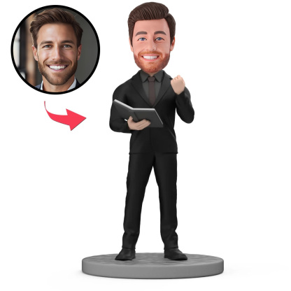 Custom Bobblehead Wedding Host/Emcee With Engraved Text