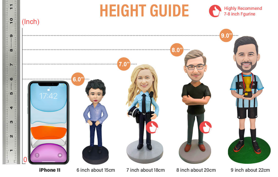 Male Doctor  Custom Bobblehead With Engraved Text