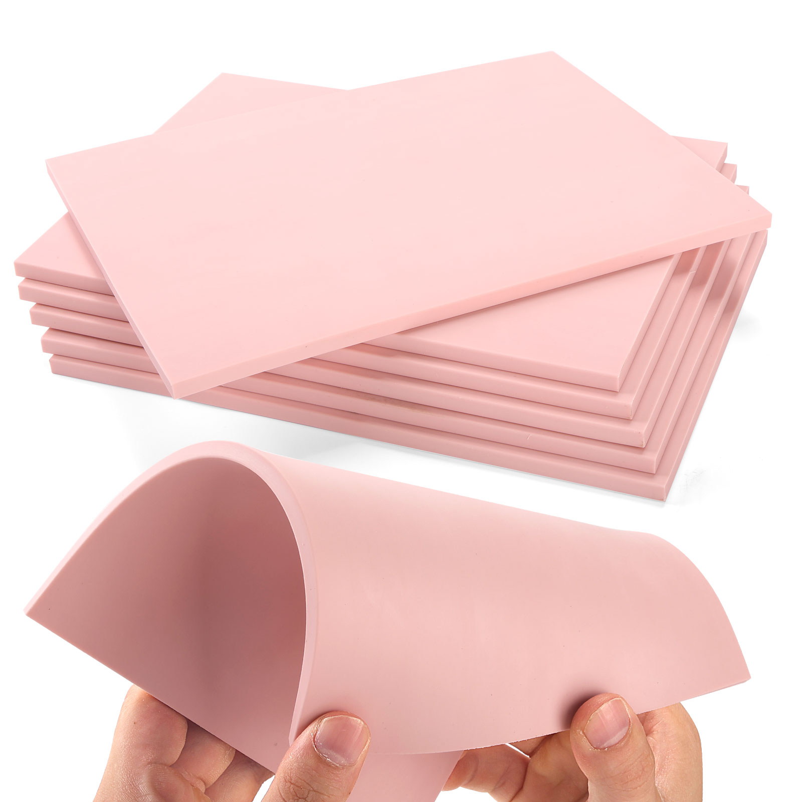 Linoleum Blocks for Printmaking Supplies - 6PCS 8”x6”Rubber Linocut Block Printing Kit for Stamp Carving, Soft Relief Printing Linoleum for DIY 