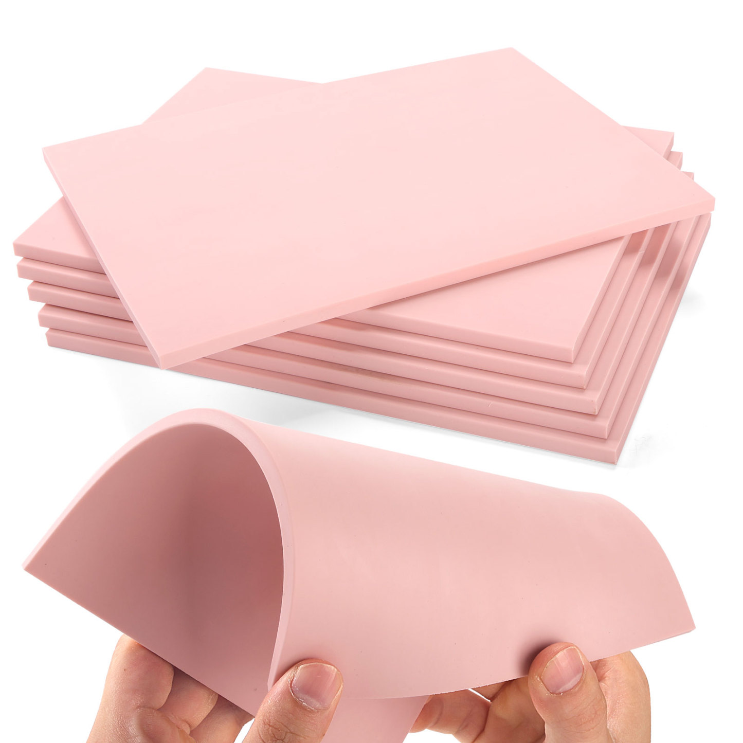 Linoleum Blocks for Printmaking Supplies - 6PCS 8”x6”Rubber Linocut Block Printing Kit for Stamp Carving, Soft Relief Printing Linoleum for DIY 