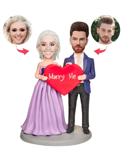 Fully Customizable 2 Person Custom Bobblehead  Valentine's Day Anniversary Gifts