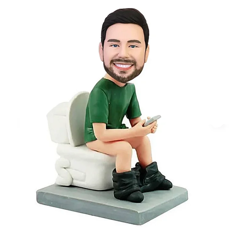 The Man On The Toilet Custom Bobblehead