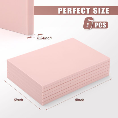 Linoleum Blocks for Printmaking Supplies - 6PCS 8”x6”Rubber Linocut Block Printing Kit for Stamp Carving, Soft Relief Printing Linoleum for DIY 